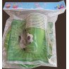 Pack de 30 Pièces Jetable Thème Football / Soccer Vert