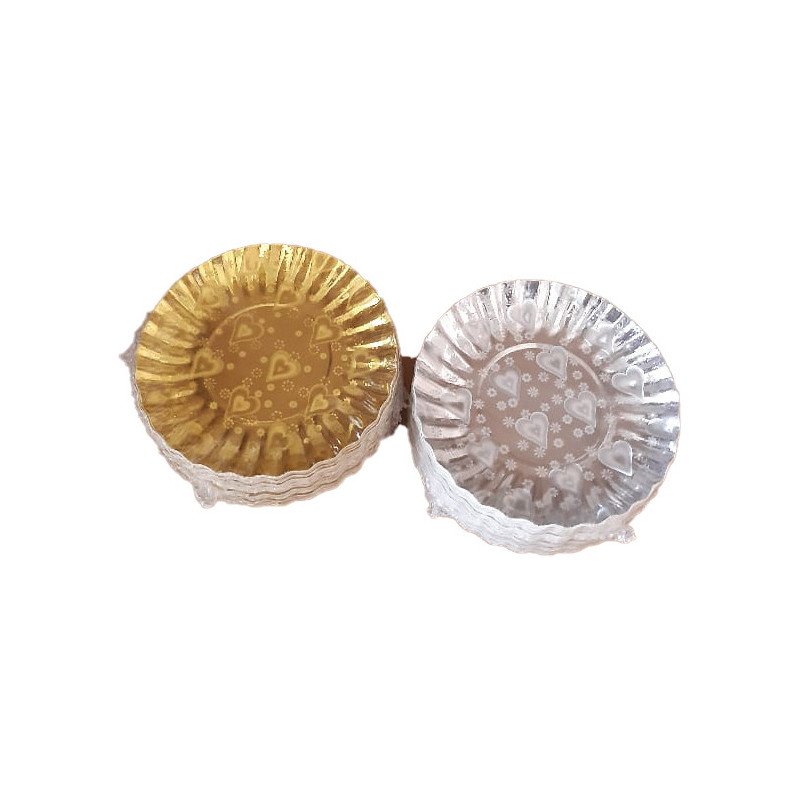 Disposable Festive Mini Plates / Cups - 50 Pieces