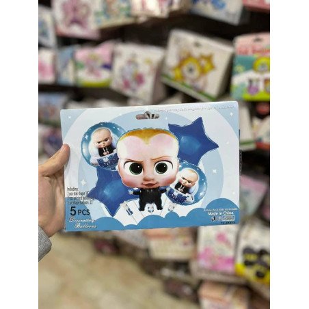 5-Piece Boss Baby Decoration Balloons Pack