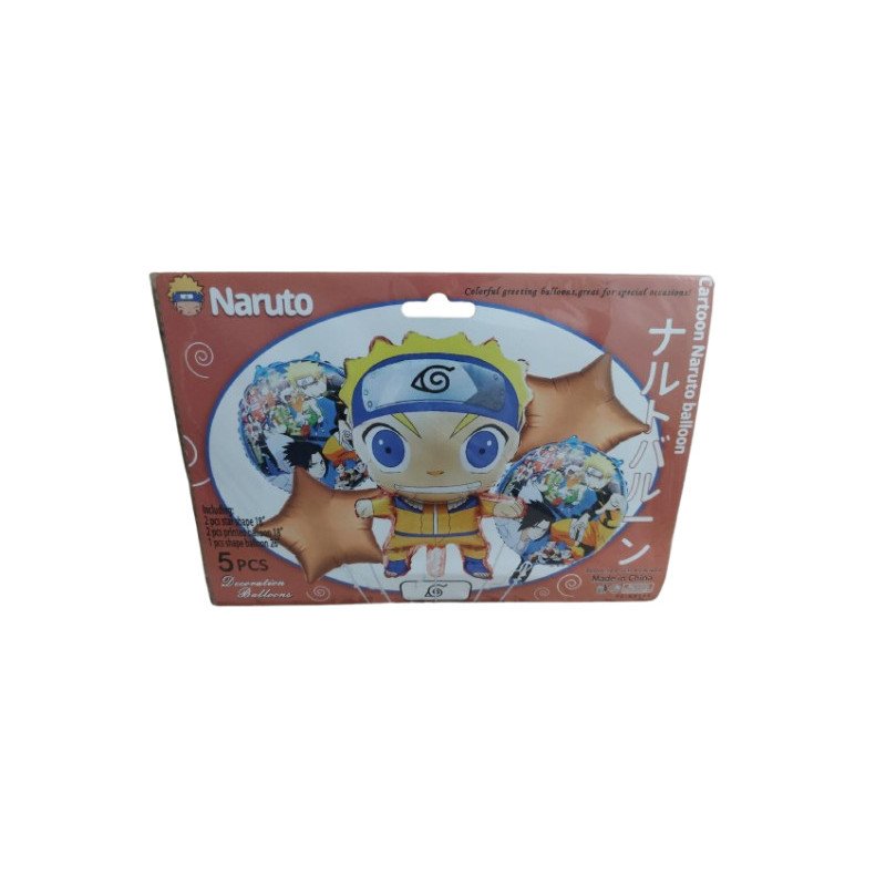5-Piece Naruto Decoration Balloons Pack 5-Piece Naruto Decoration Balloons Pack