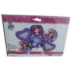 5-Piece Sofia the First Decoration Balloons Pack