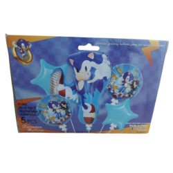 5-Piece Sonic Decoration Balloons Pack