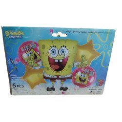 5-Piece SpongeBob Decoration Balloons Pack