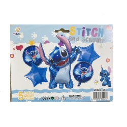 5-Piece Stitch Decoration Balloons Pack