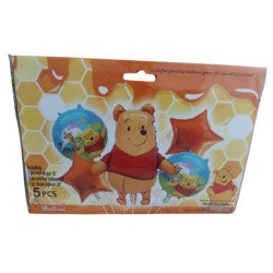 5-Piece Winnie the Pooh Decoration Balloons Pack