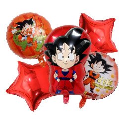 5-Piece Goku Decoration Balloons Pack
