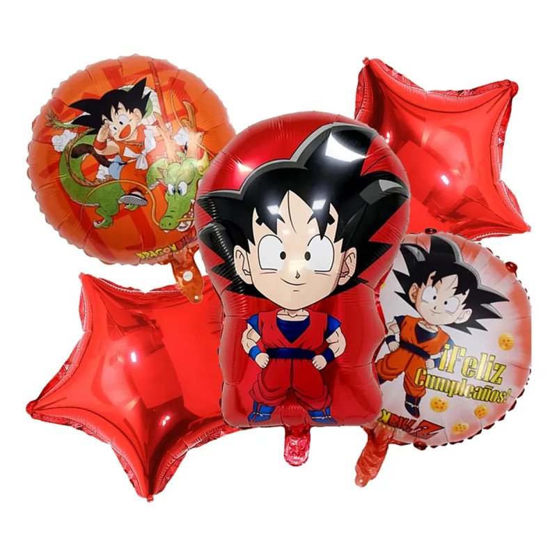 5-Piece Goku Decoration Balloons Pack 5-Piece Goku Decoration Balloons Pack