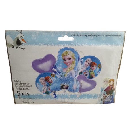 5-Piece Frozen Decoration Balloons Pack