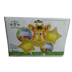 5-Piece Giraffe Decoration Balloons Pack