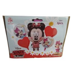 5-Piece Minnie Decoration Balloons Pack