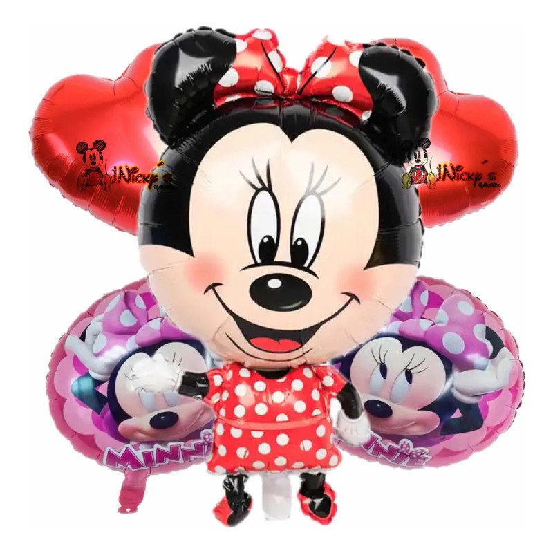 5-Piece Minnie Decoration Balloons Pack 5-Piece Minnie Decoration Balloons Pack