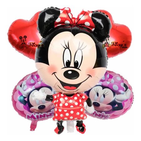 5-Piece Minnie Decoration Balloons Pack