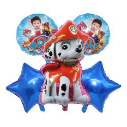 Pack de 5 Ballons de Décoration - Thème Pat'Patrouille