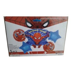 5-Piece Spiderman Decoration Balloons Pack