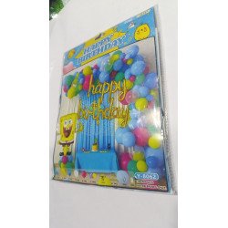 45-Piece - SpongeBob Theme Birthday Decoration Kit