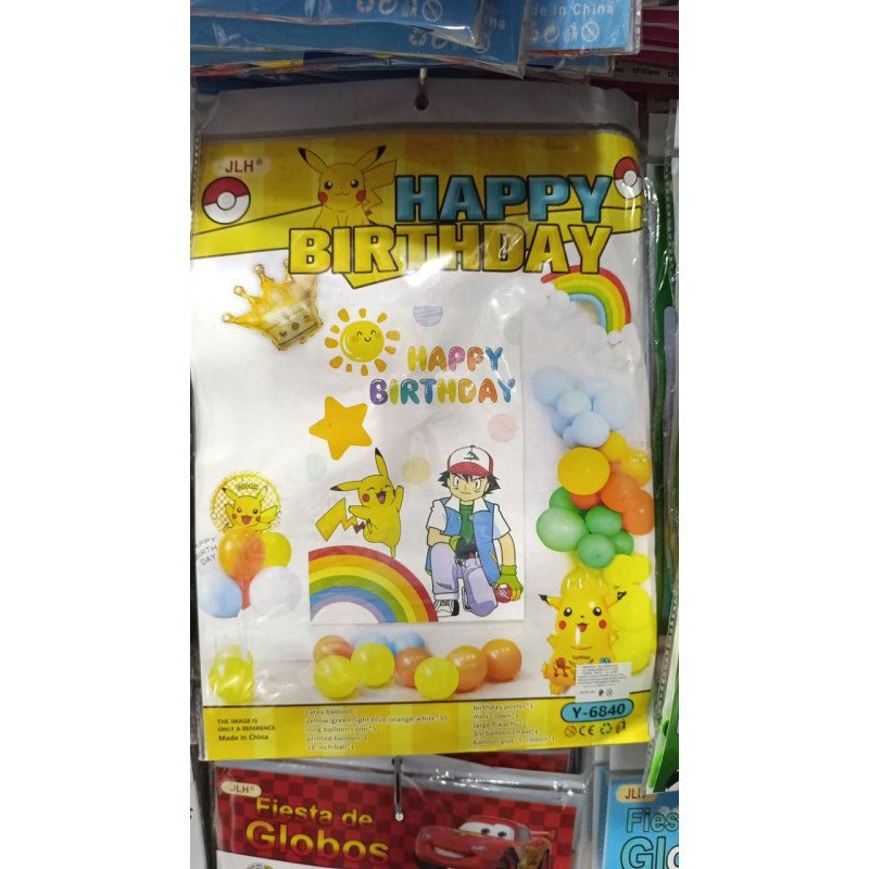 43-Piece - Pokémon Theme Birthday Decoration Kit