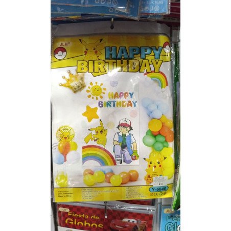 43-Piece - Pokémon Theme Birthday Decoration Kit