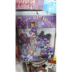 70-Piece - Princess Sofia Theme Birthday Decoration Kit