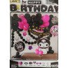 57-Piece - Fantasy Magic (Kuromi) Theme Birthday Decoration Kit