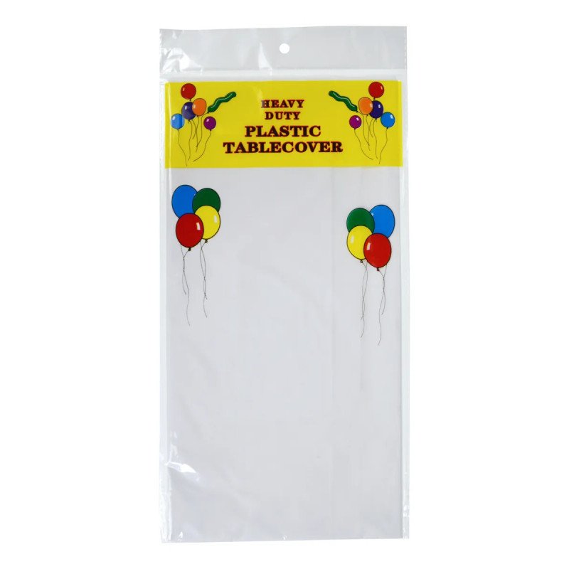 White Plastic Tablecover - Heavy Duty White Plastic Tablecover - Heavy Duty