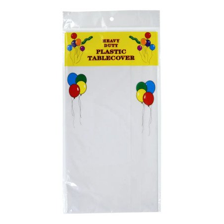 White Plastic Tablecover - Heavy Duty
