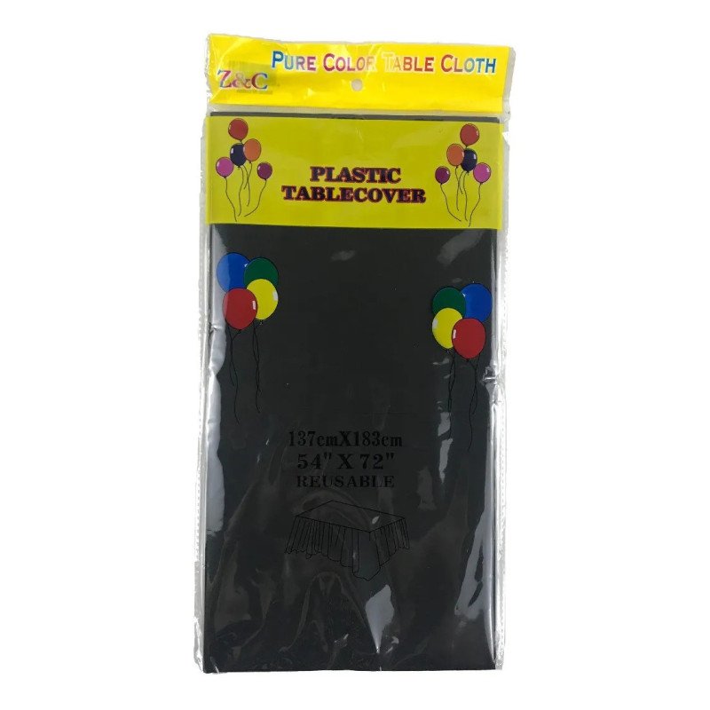 Black Plastic Tablecover - Heavy Duty Black Plastic Tablecover - Heavy Duty