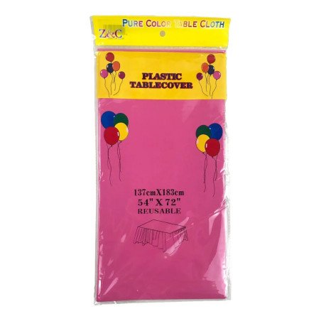 Purple Plastic Tablecover - Heavy Duty