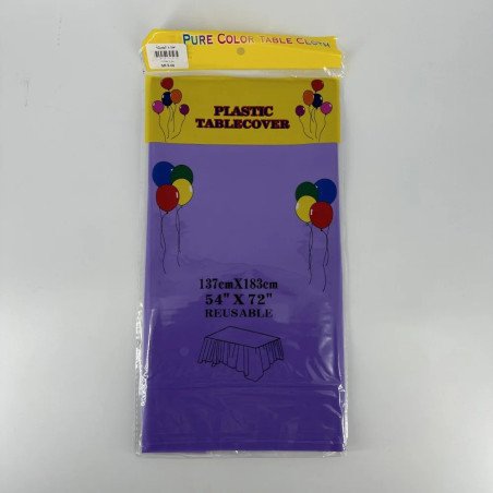 Blue Plastic Tablecover - Heavy Duty