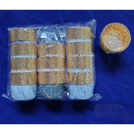 Set of 8 Round Aluminum Foil Baking Cups