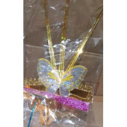 Gold Decorative Party Mask with Silver and Butterfly