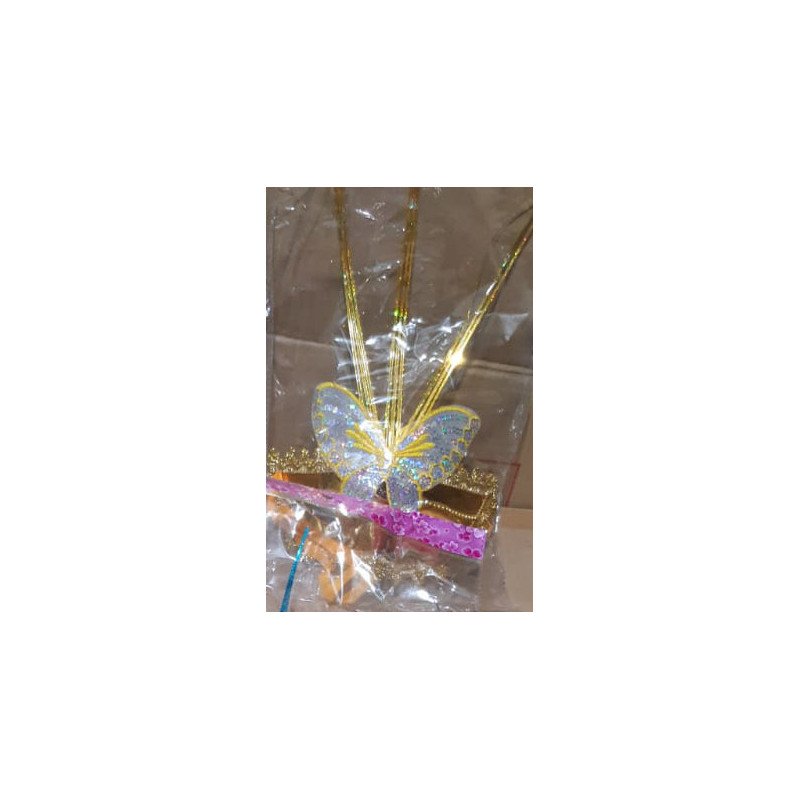Gold Decorative Party Mask with Silver and Butterfly Gold Decorative Party Mask with Silver and Butterfly