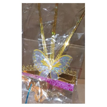 Gold Decorative Party Mask with Silver and Butterfly