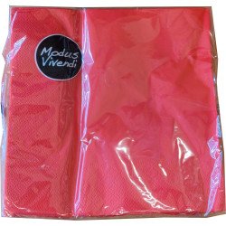 30 Red Paper Napkins 33x33 cm, 2-Ply